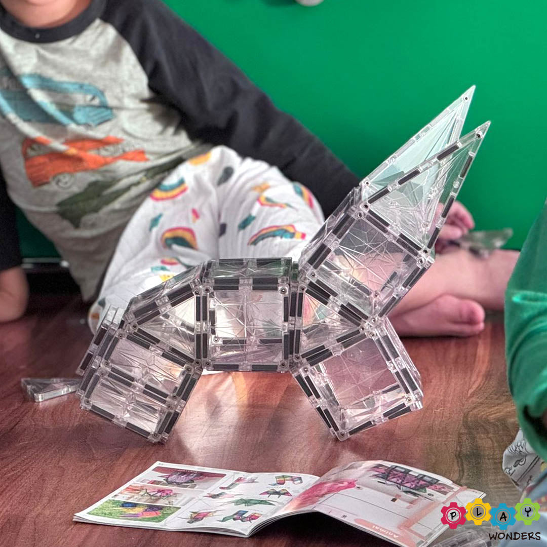 MNTL - Magnetic Tile Toy Set (108 Pieces)