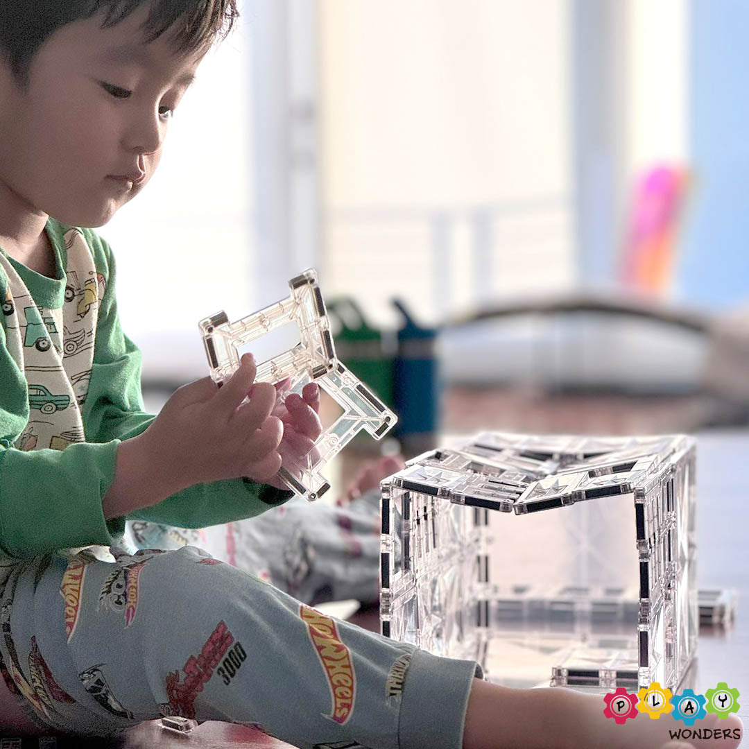 MNTL - Magnetic Tile Toy Set (108 Pieces)