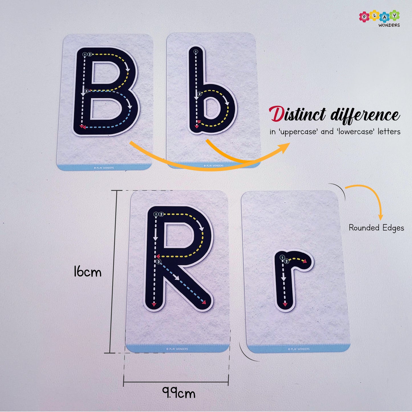 Busy Prints Alphabet Tracing Card (Step 1)