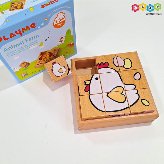 PlayMe - Animal Farm Cube Puzzle