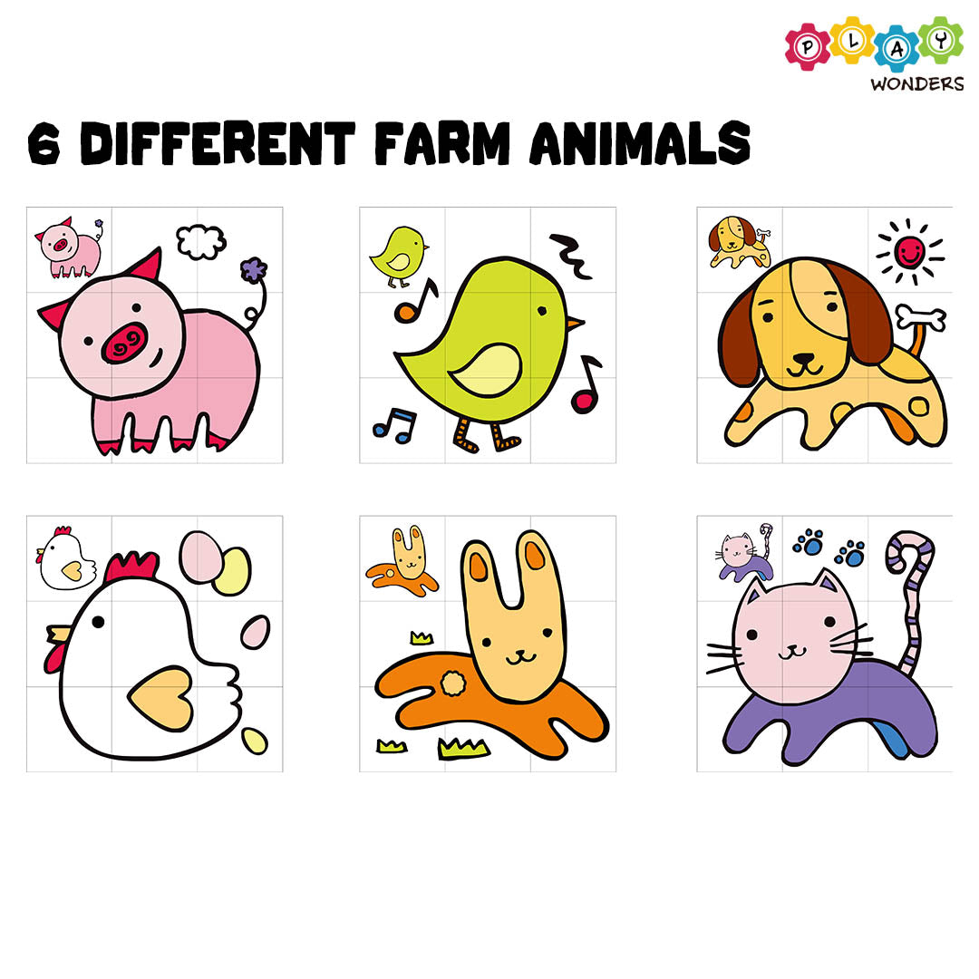 PlayMe - Animal Farm Cube Puzzle