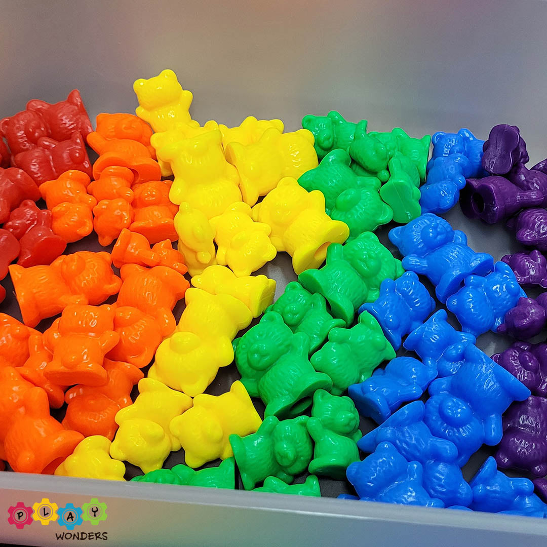 Coloured Bear Counters Set