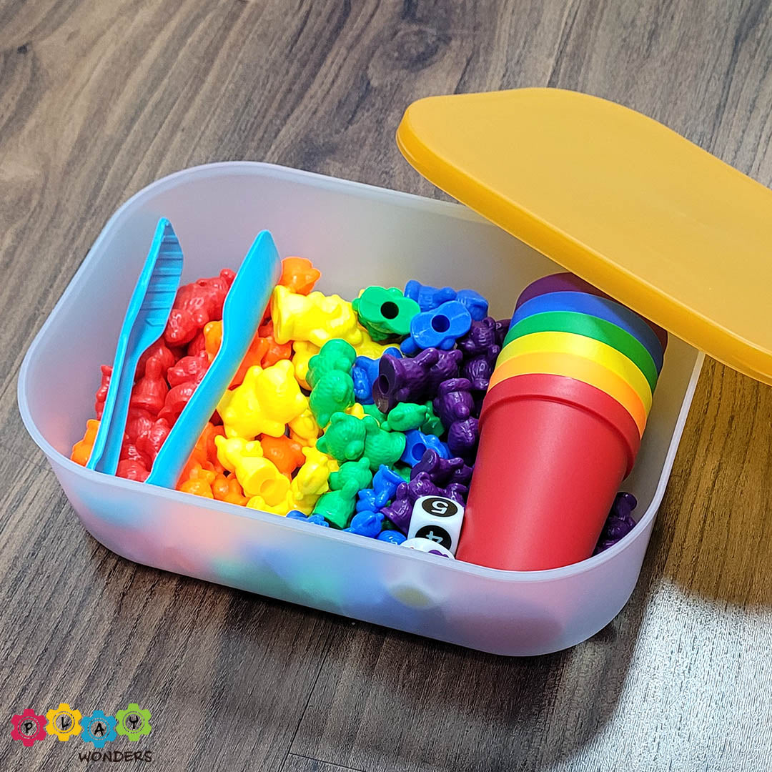 Coloured Bear Counters Set