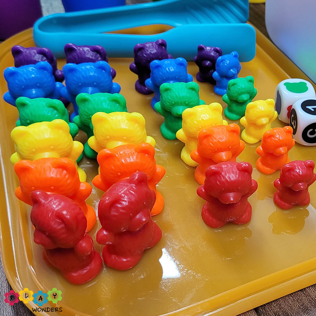Coloured Bear Counters Set
