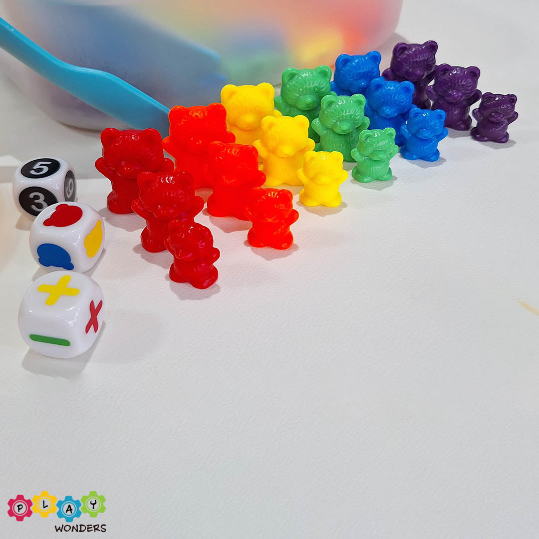 Coloured Bear Counters Set
