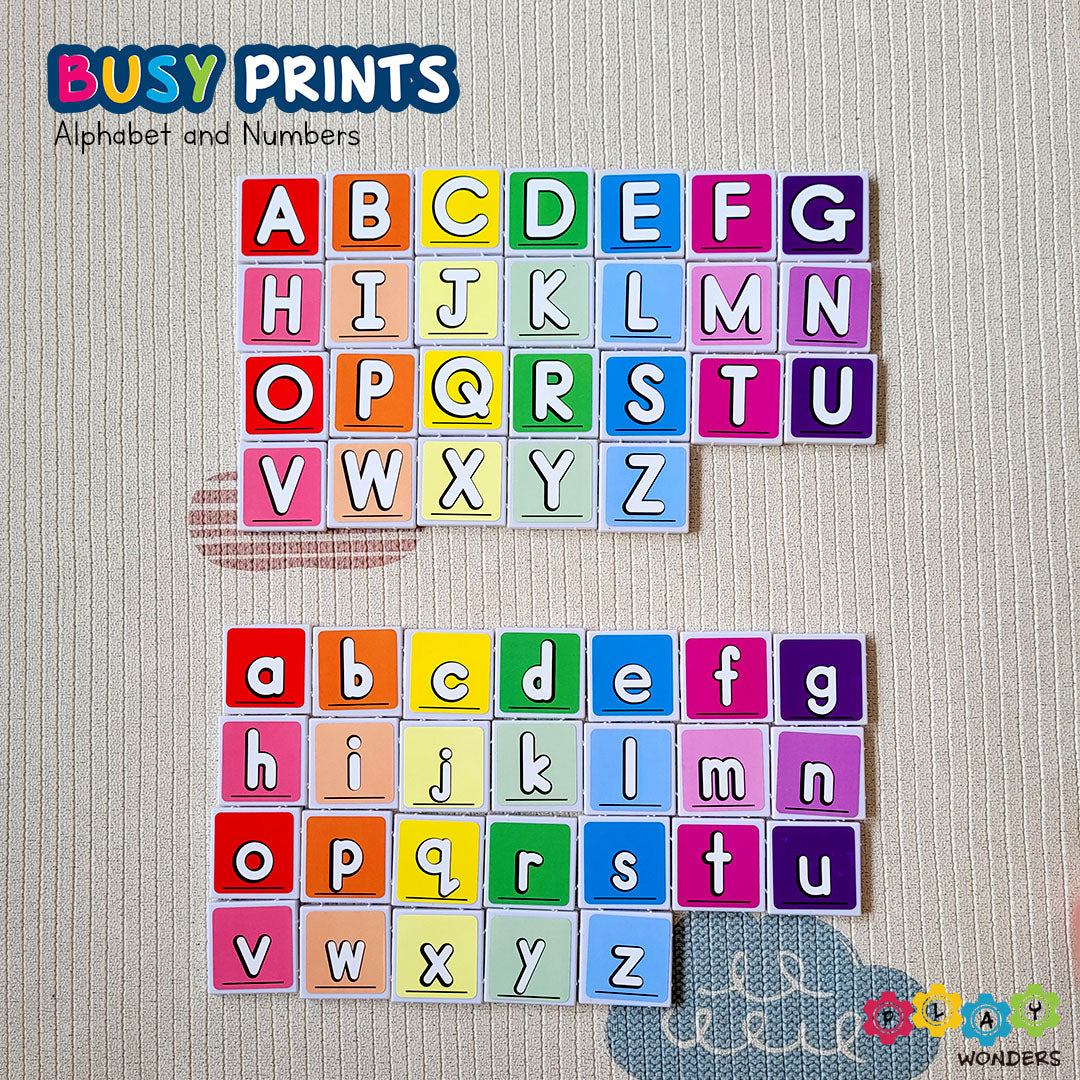 Busy Prints Series 1 - Alphabet & Numbers Bundle A