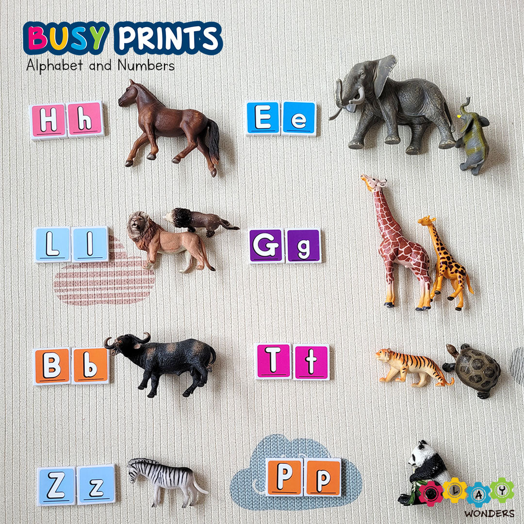 Busy Prints Series 1 - Alphabet & Numbers Bundle A