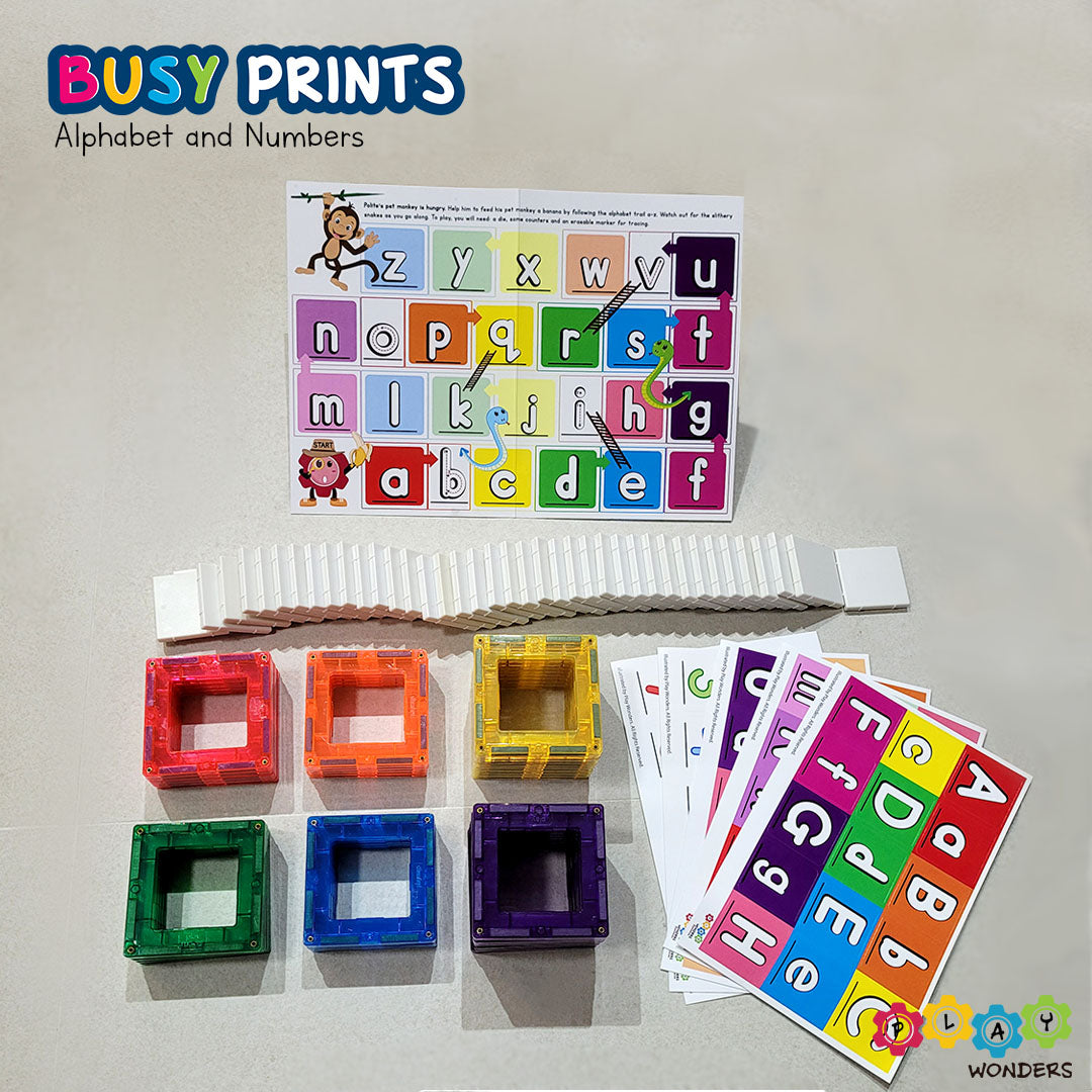 Busy Prints Series 1 - Alphabet & Numbers Bundle A