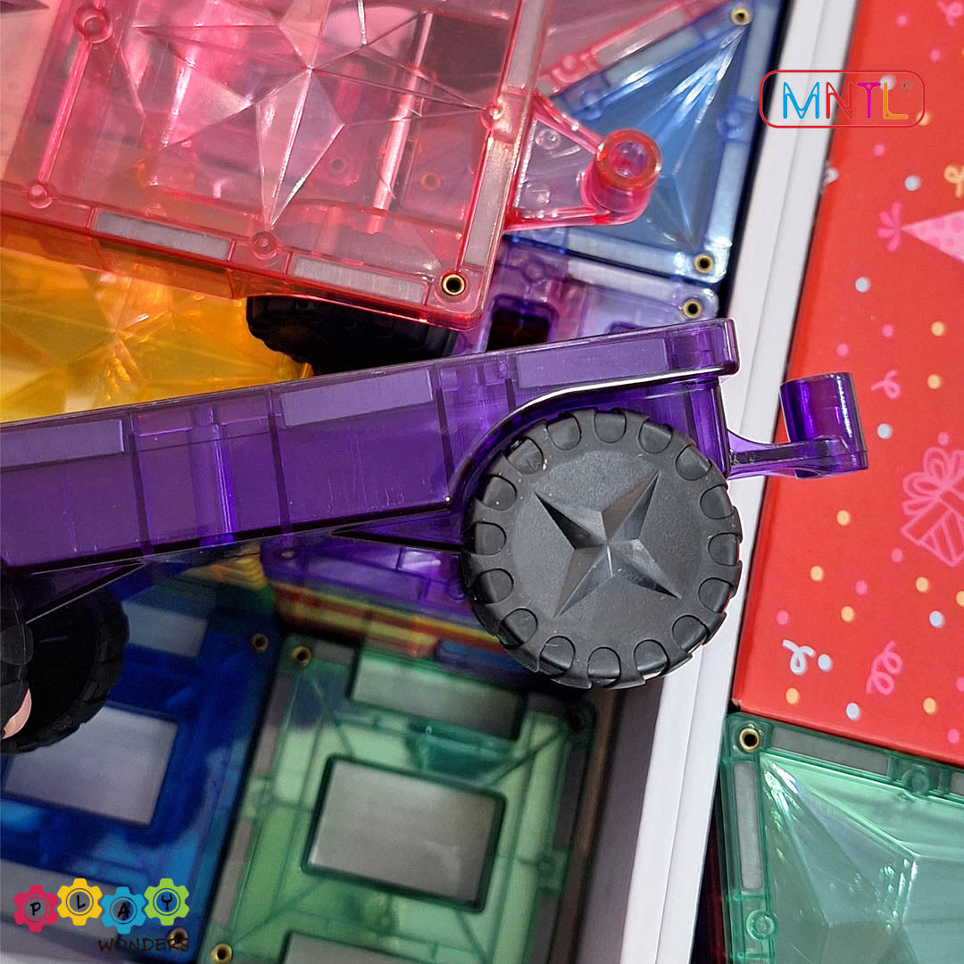 MNTL - Magnetic Tile Toy Set (182 Pieces)