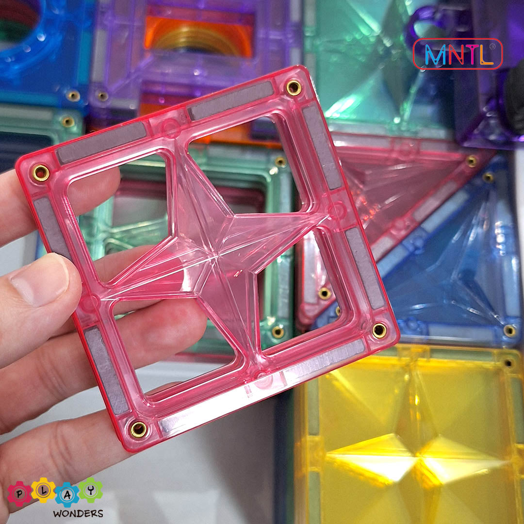 MNTL - Magnetic Tile Toy Set (182 Pieces)