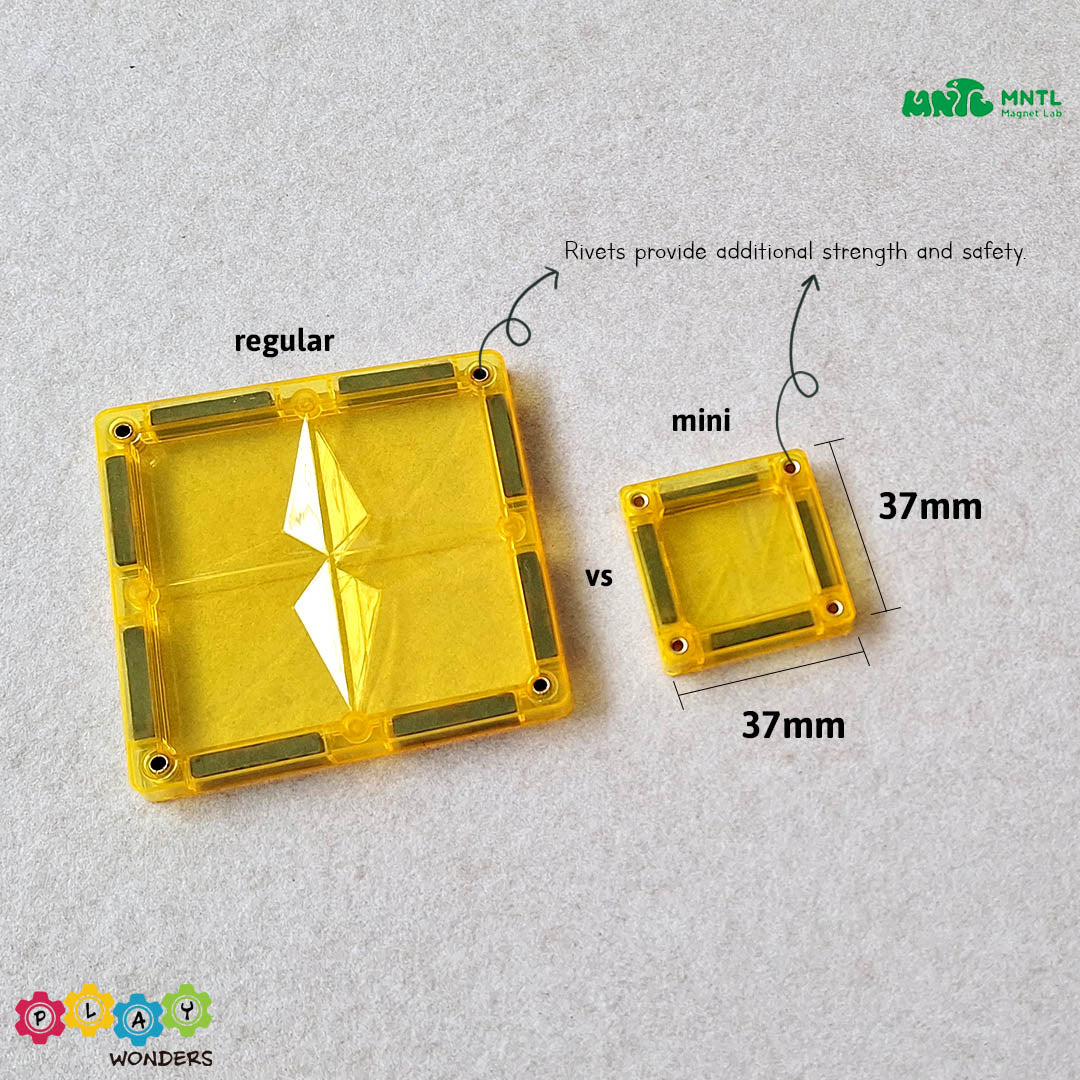 MNTL Mini Magnetic Tile Toy Set (32 Pieces)