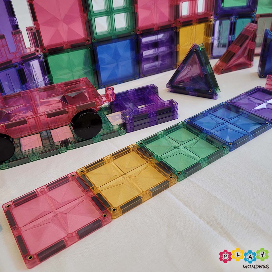 MNTL - Magnetic Tile Toy Set (108 Pieces)