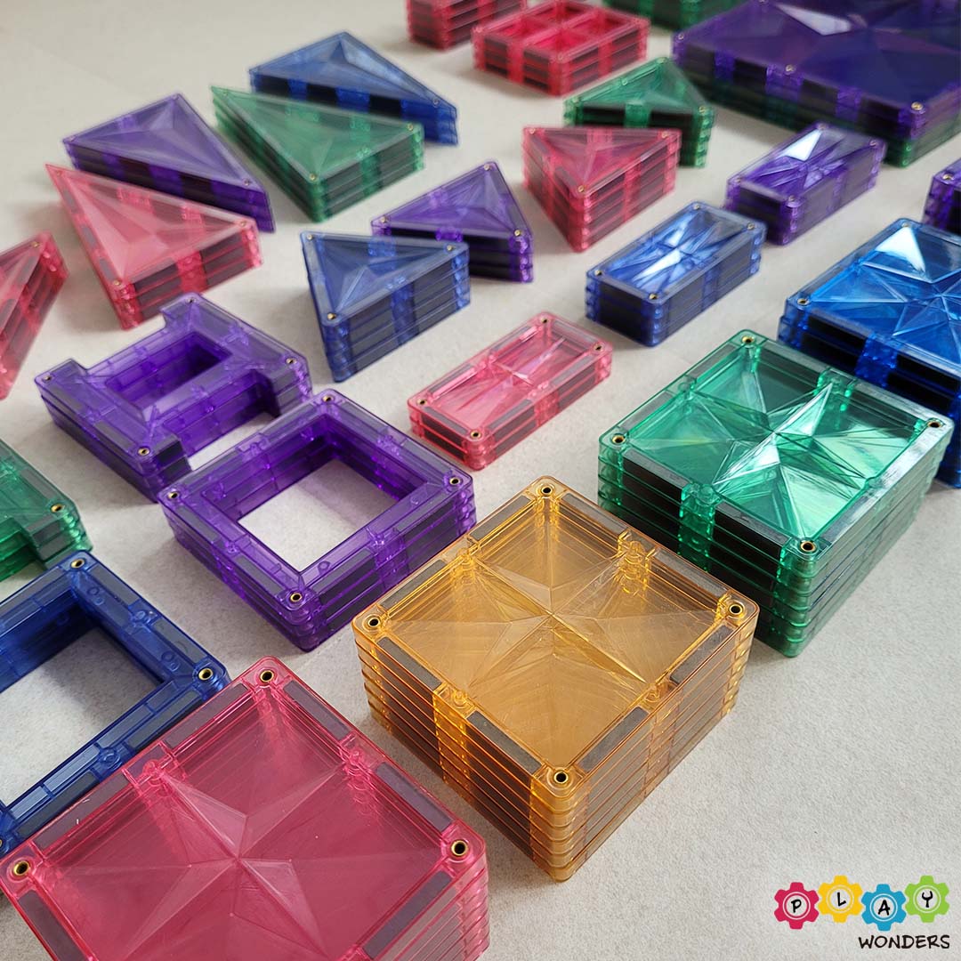 MNTL - Magnetic Tile Toy Set (108 Pieces)