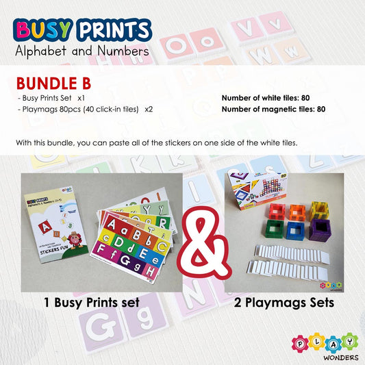Busy Prints Series 1 - Alphabet & Numbers Bundle B