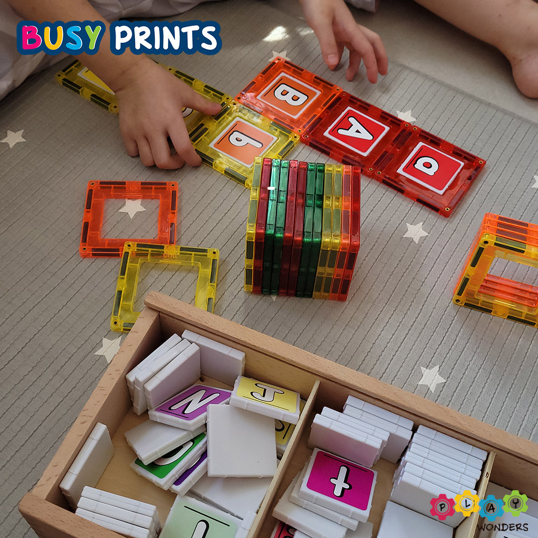 Busy Prints Series 1 - Alphabet & Numbers (Stickers only)