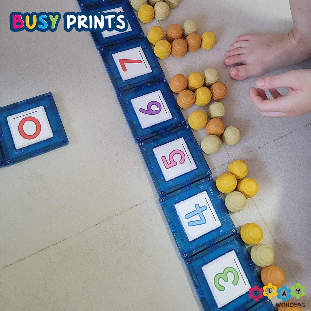 Busy Prints Series 1 - Alphabet & Numbers (Stickers only)