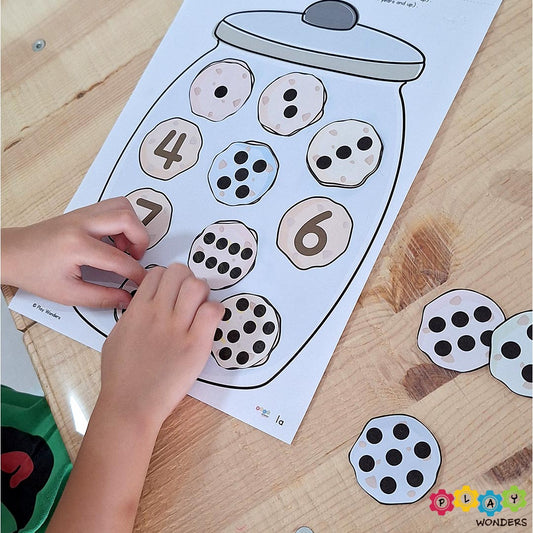 Printable: Matching- Number cookies