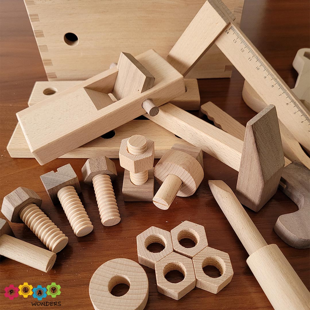 Wooden Construction Set Toys