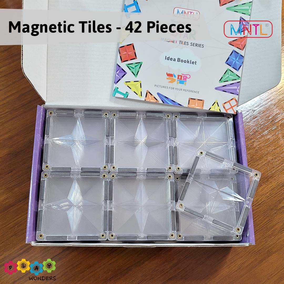 MNTL - Magnetic Tile Toy Set (42 Pieces)
