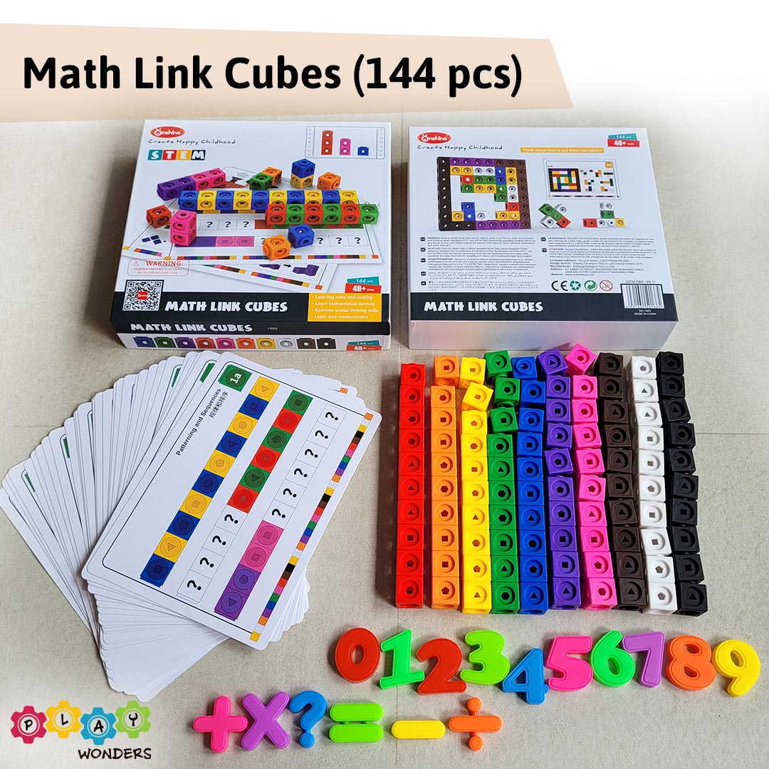 Math Link Cubes (144 Pieces) – Play Wonders