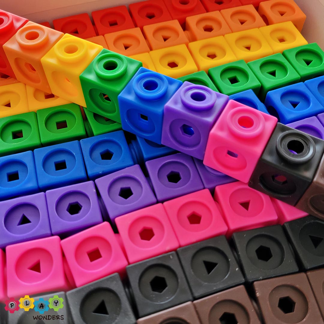 Math Link Cubes (144 Pieces) – Play Wonders