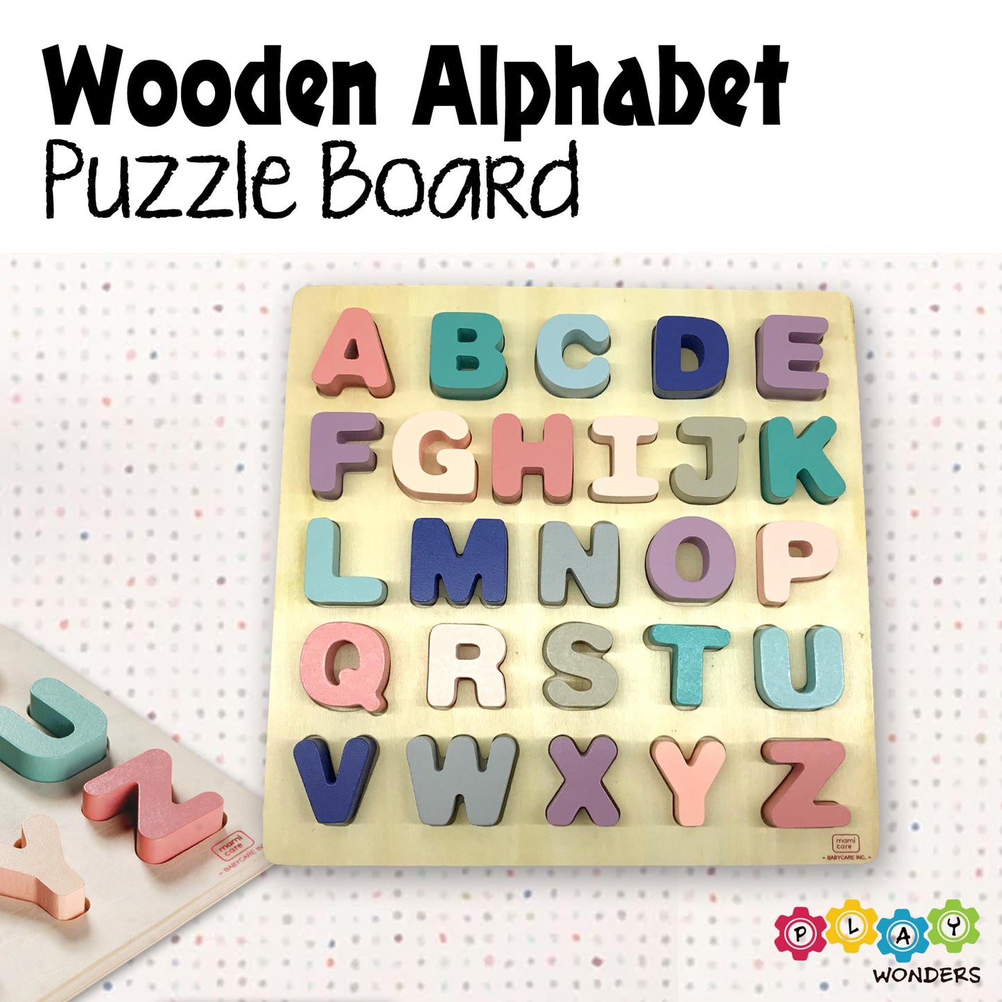 Babycare Wooden Alphabet Puzzle Board