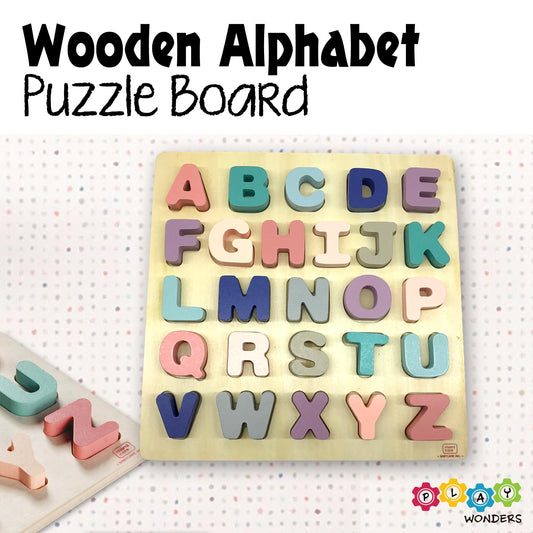 Wooden Alphabet Puzzle Board