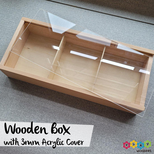 Wooden Storage Box (3 Compartments)